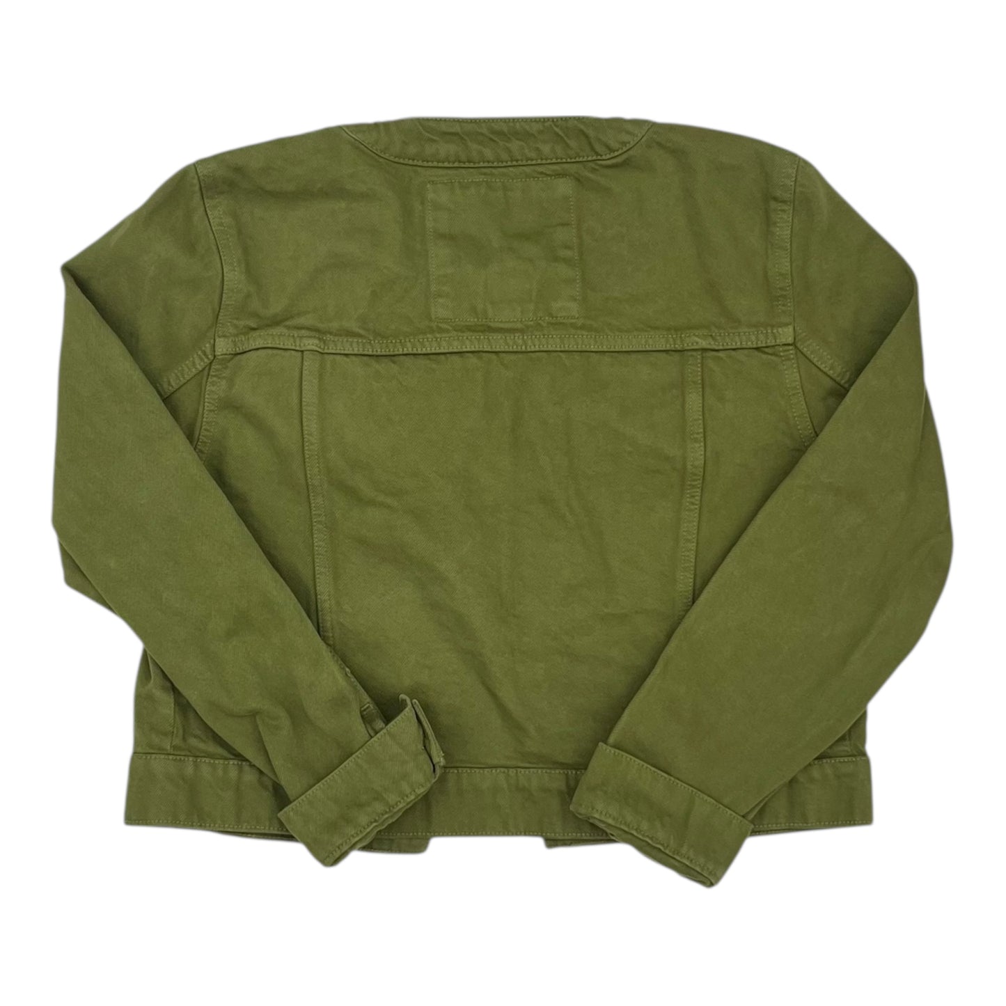 Jacket Designer By Michael Kors In Green Denim, Size:M