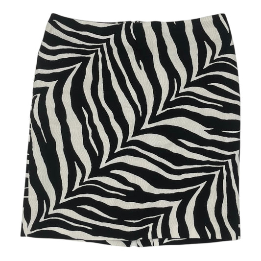 Skirt Mini & Short By Talbots In Black & White, Size:14P