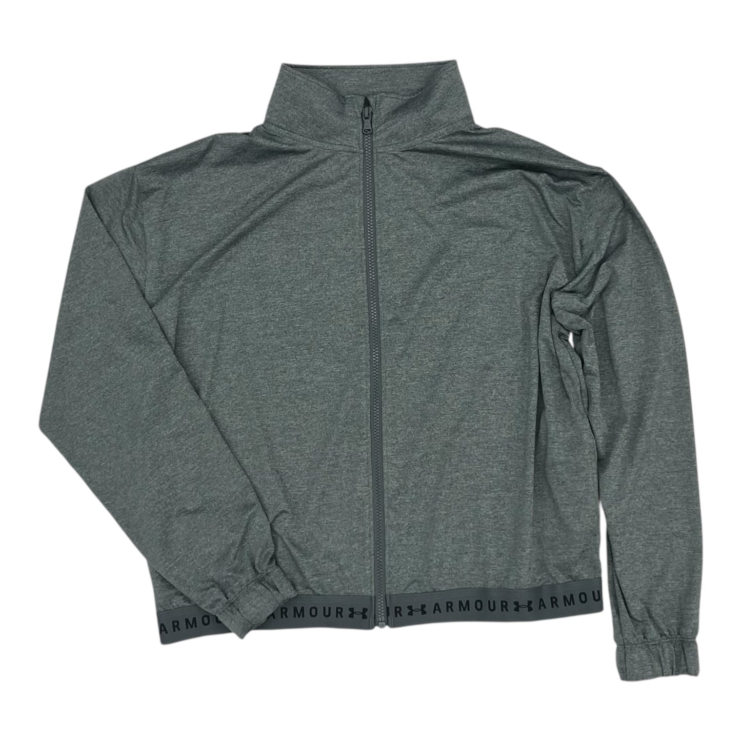 Athletic Jacket By Under Armour In Grey, Size:L