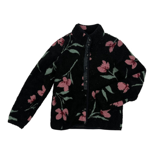Jacket Faux Fur & Sherpa By Volcom In Black & Pink, Size:Xs