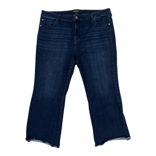Jeans Straight By Liverpool In Blue Denim, Size:22