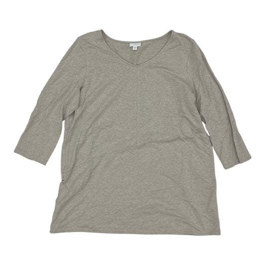 Top Ls By Pure Jill In Tan, Size:L