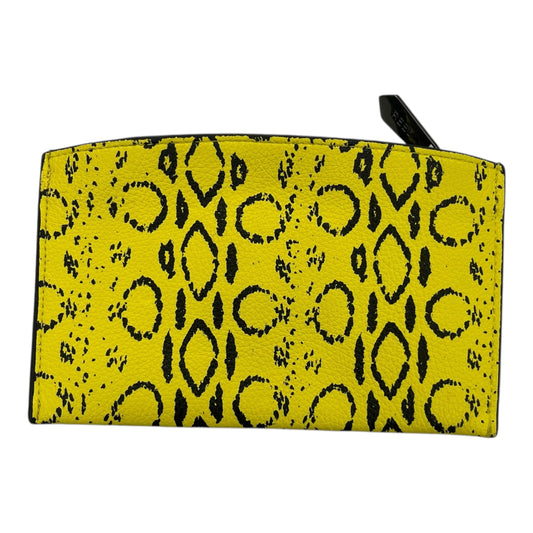 Coin Purse By Reed In Black & Yellow, Size:Large