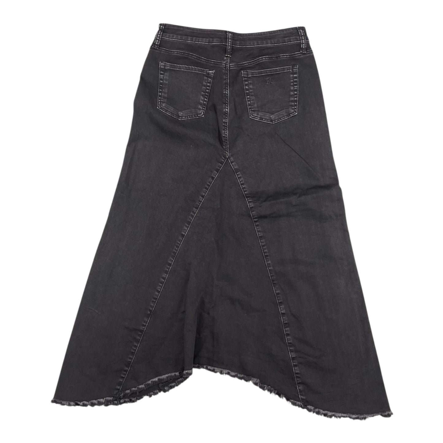 Skirt Midi By Clothes Mentor In Grey Denim, Size:6