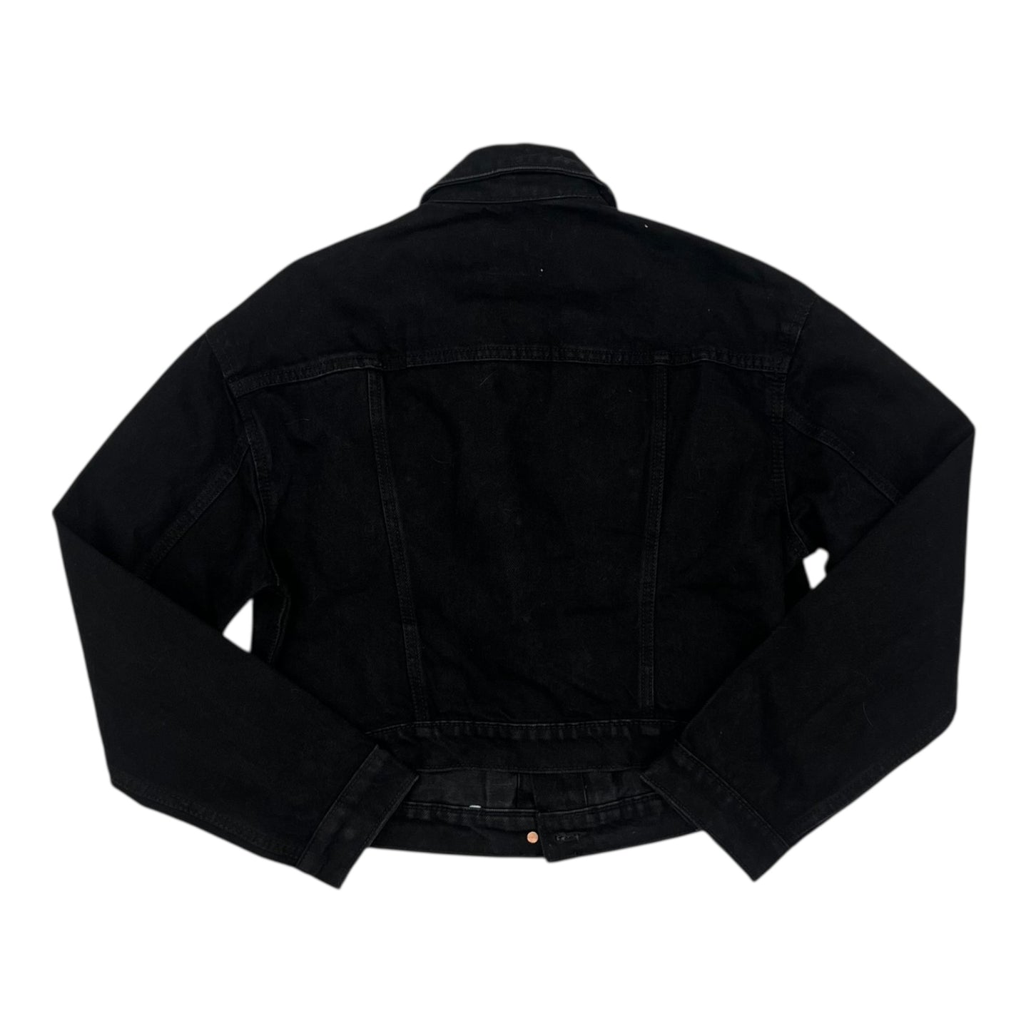 Jacket Denim By Old Navy In Black Denim, Size:M