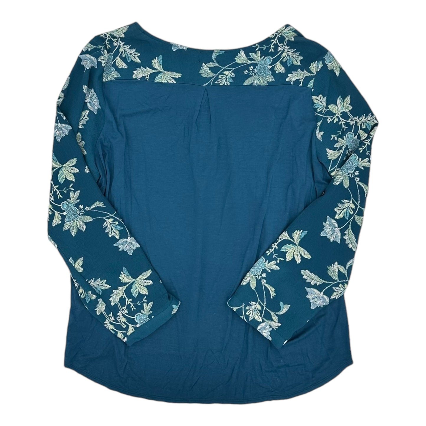 BLUE TOP LS by SIMPLY EMMA Size:3X