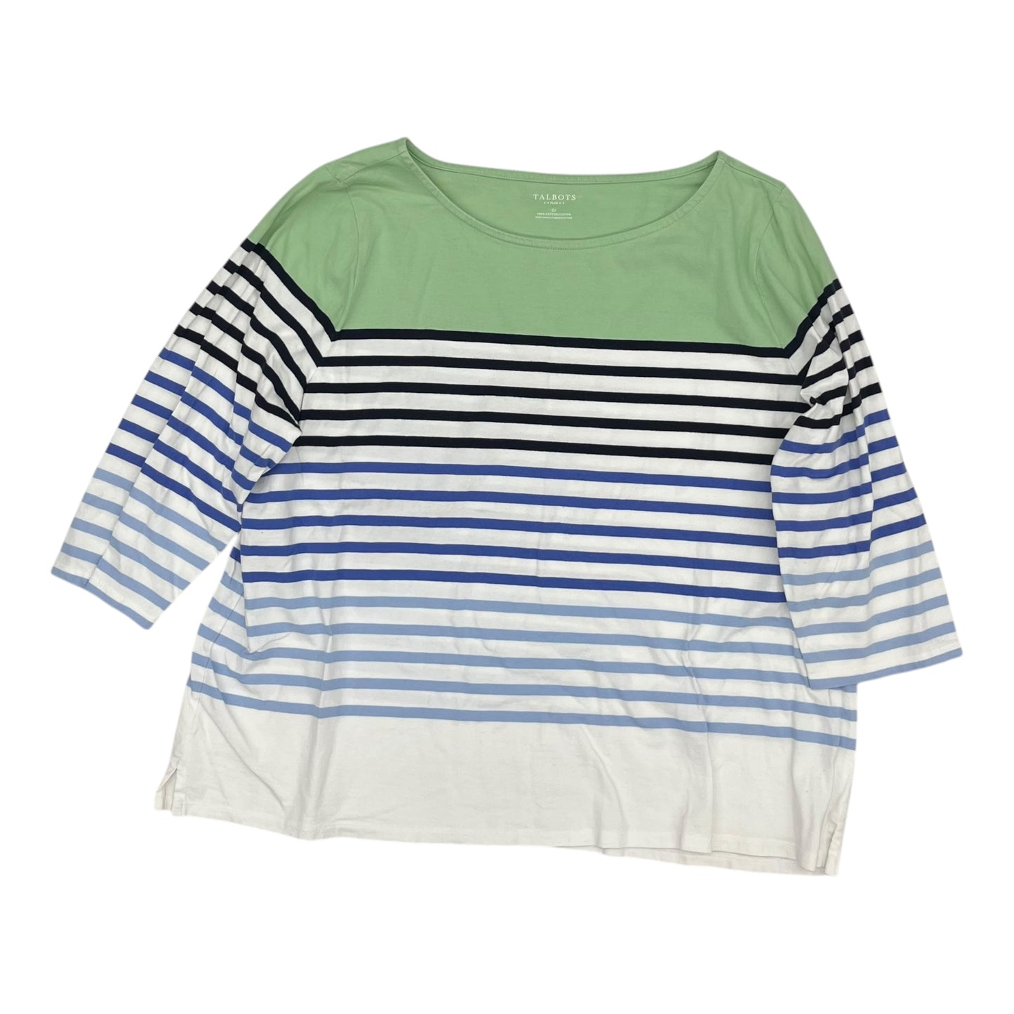 Top Ls By Talbots In Green, Size:3X