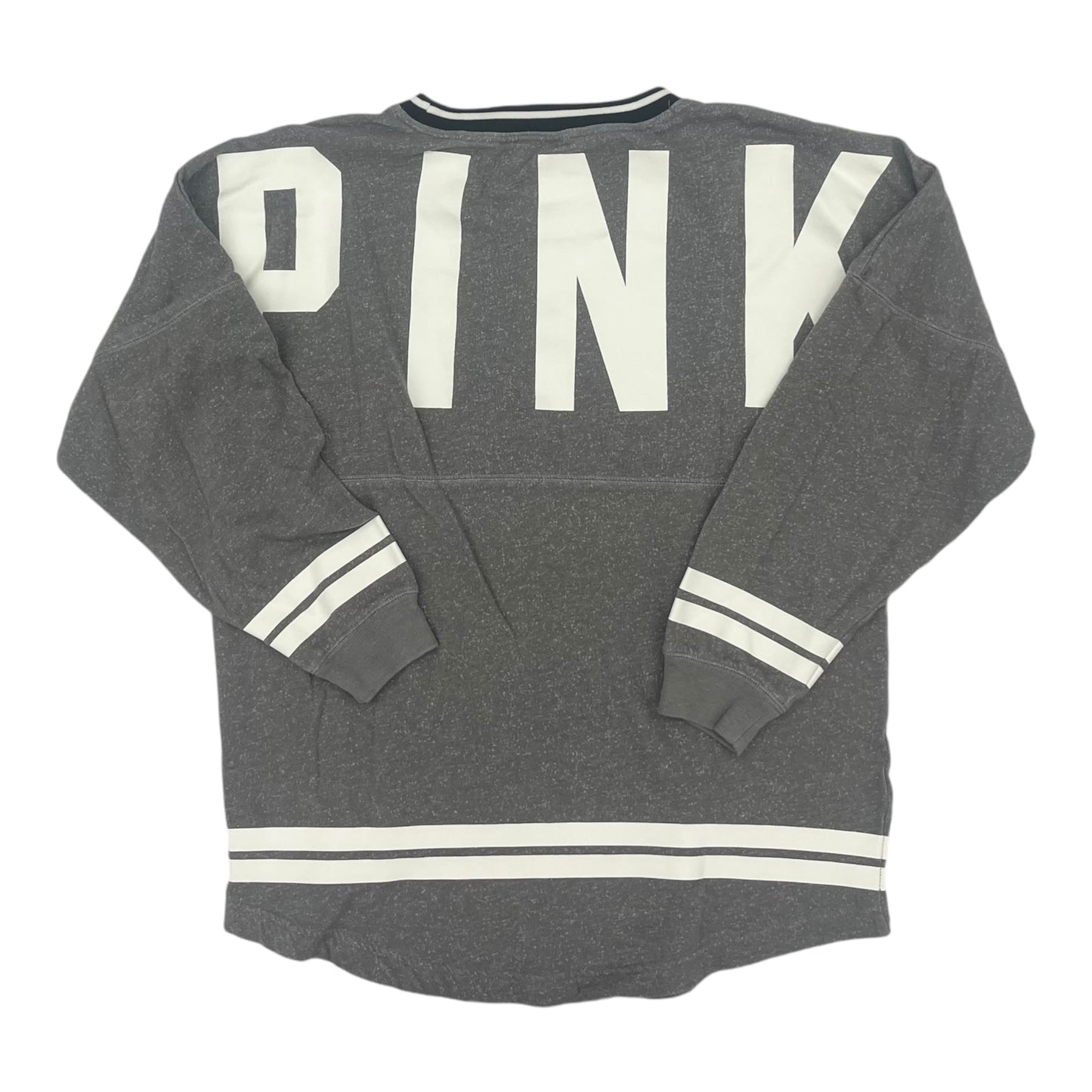 Sweatshirt Crewneck By Pink In Grey, Size:M