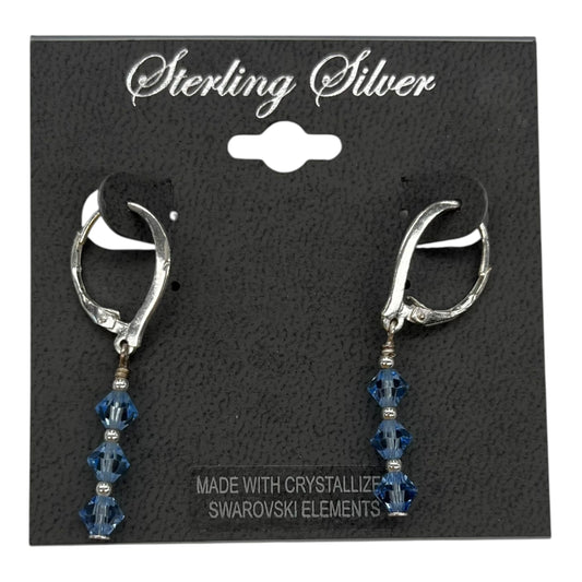 Earrings Sterling Silver By Clothes Mentor In Blue & Silver