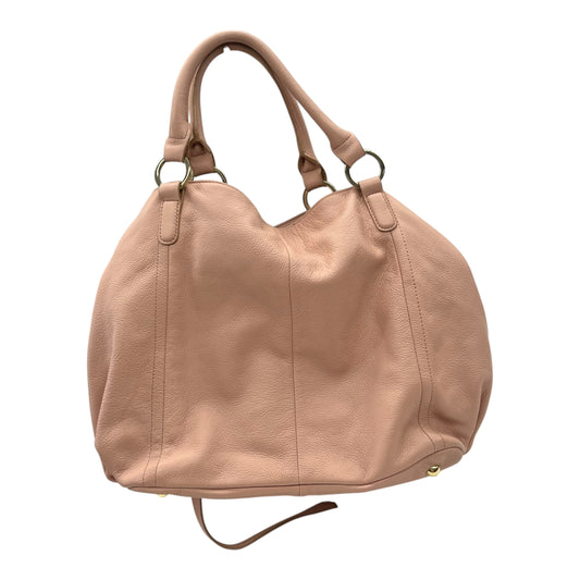 Handbag Leather By Clothes Mentor In Pink, Size:Large