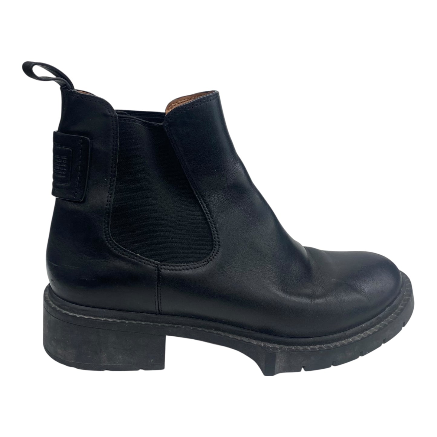 Boots Designer By Coach In Black, Size:7