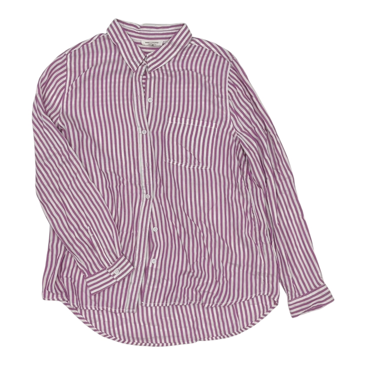 Top Ls By Beachlunchlounge In Purple & White, Size:L