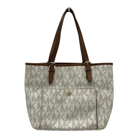 Handbag Designer By Michael Kors In Cream, Size:Medium