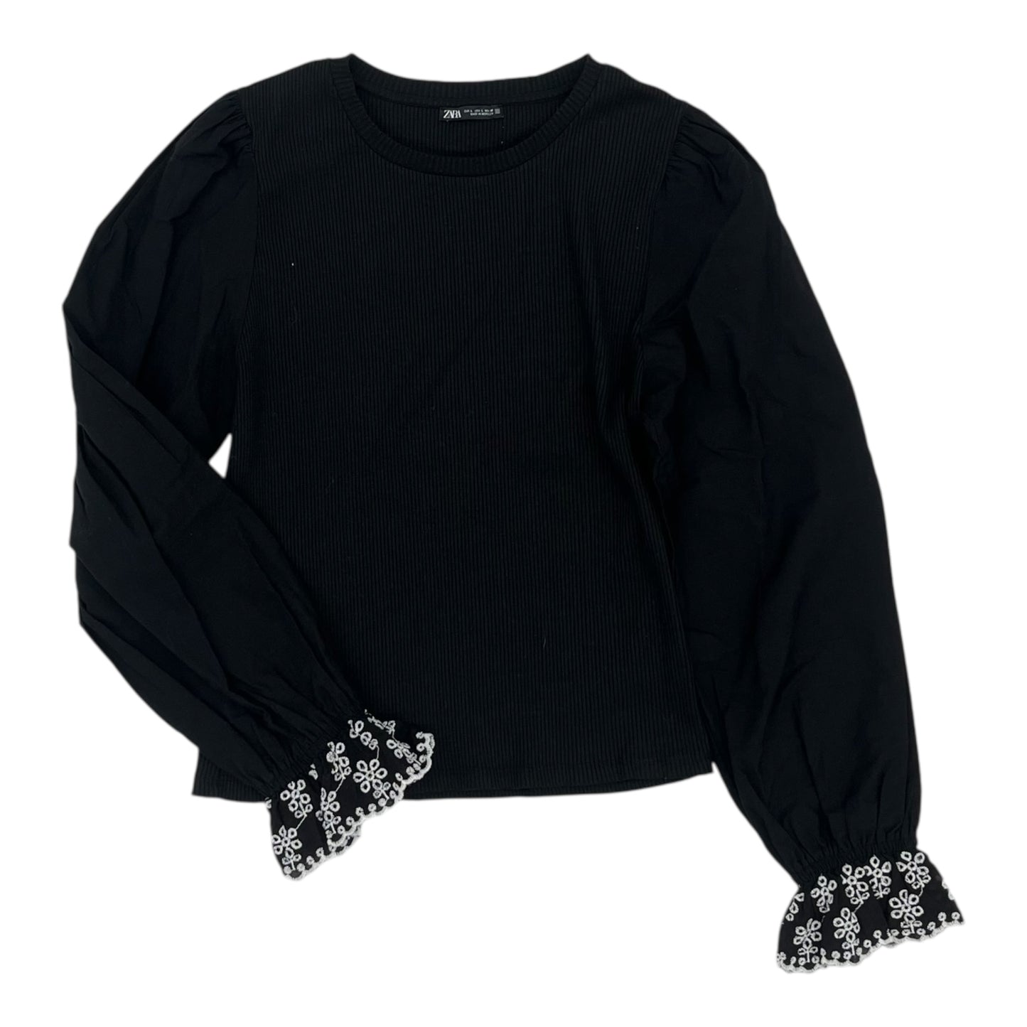 Top Ls By Zara In Black, Size:L