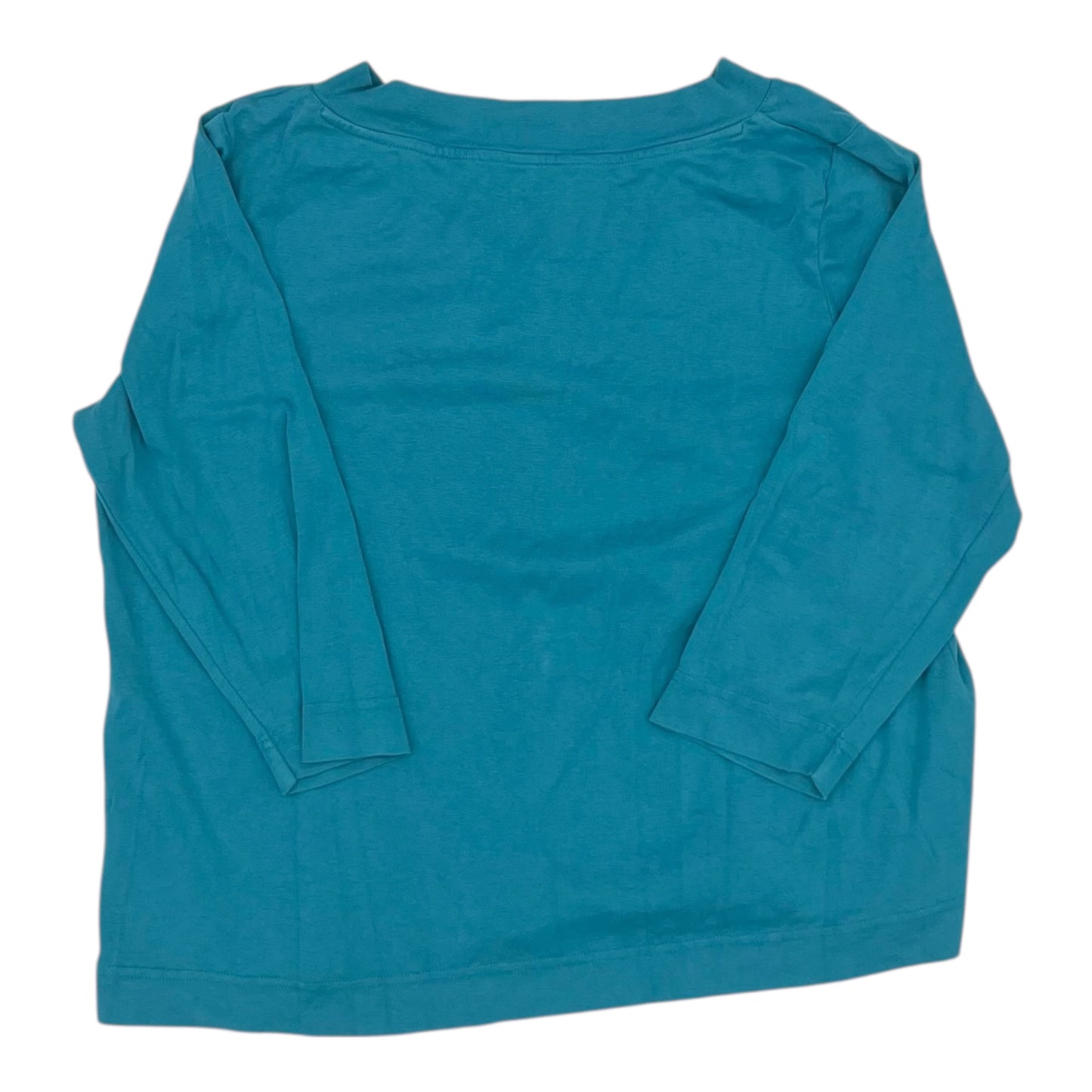 Top 3/4 Sleeve By Chicos In Blue, Size:Xl