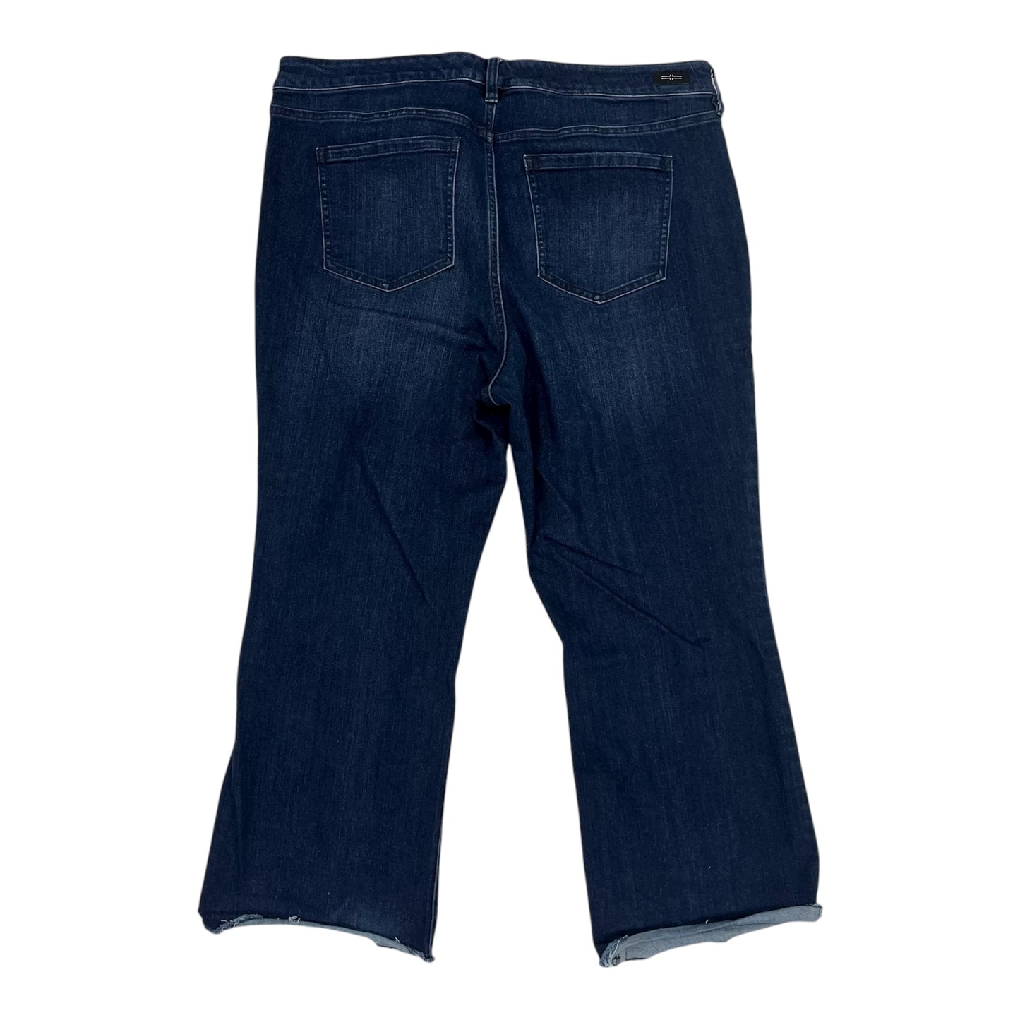 Jeans Straight By Liverpool In Blue Denim, Size:22