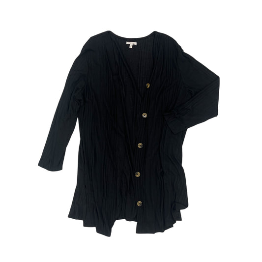Cardigan By Maurices In Black, Size:2X