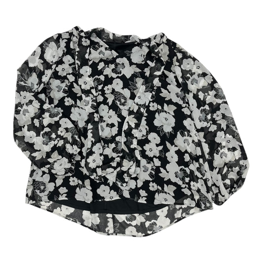 Blouse Ls By Lane Bryant In Floral Print, Size:3X