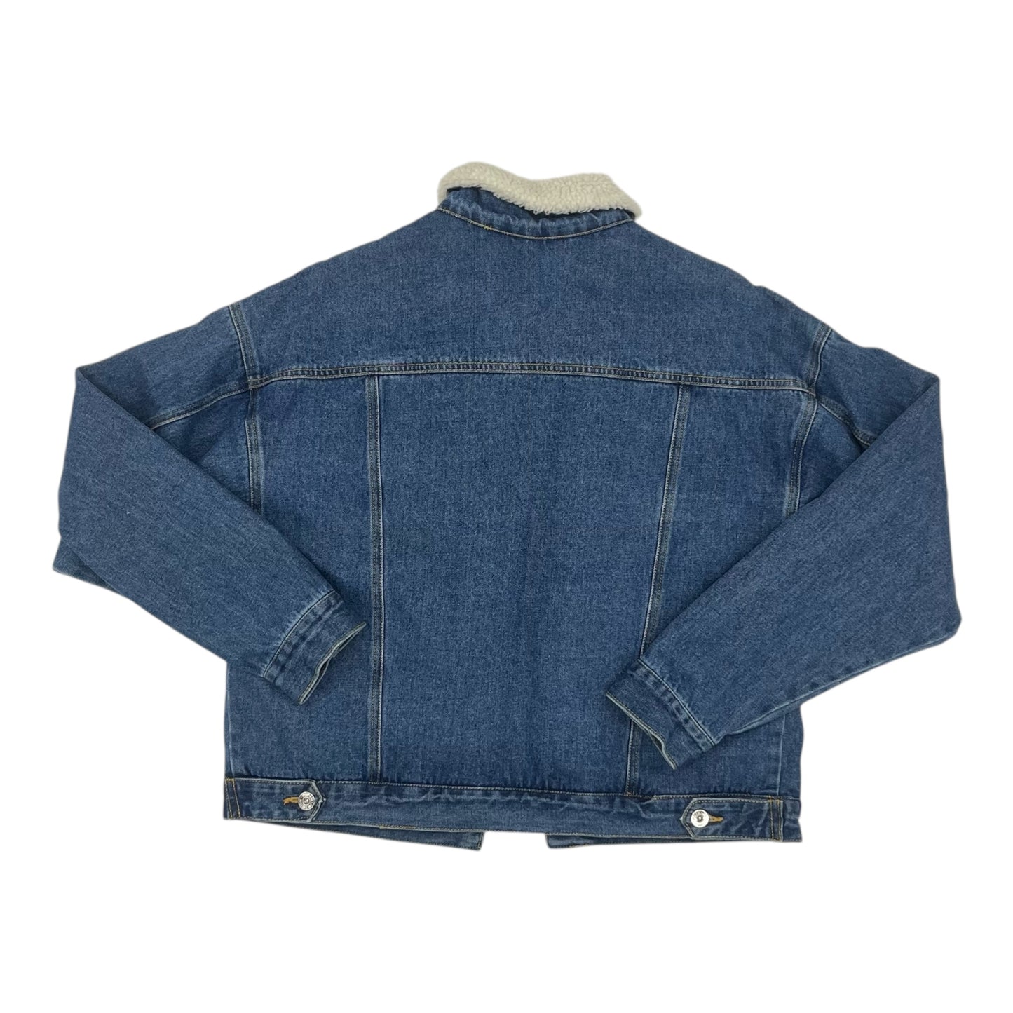 Jacket Denim By Love Tree In Blue Denim, Size:L