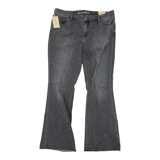 Jeans Flared By Universal Thread In Black Denim, Size:18
