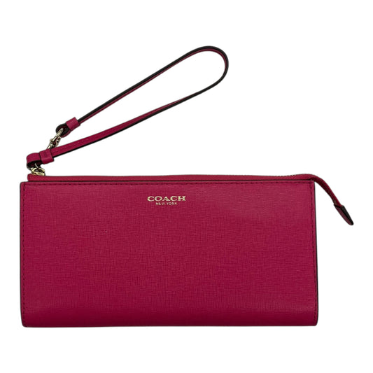 Wristlet Designer By Coach In Pink, Size:Medium