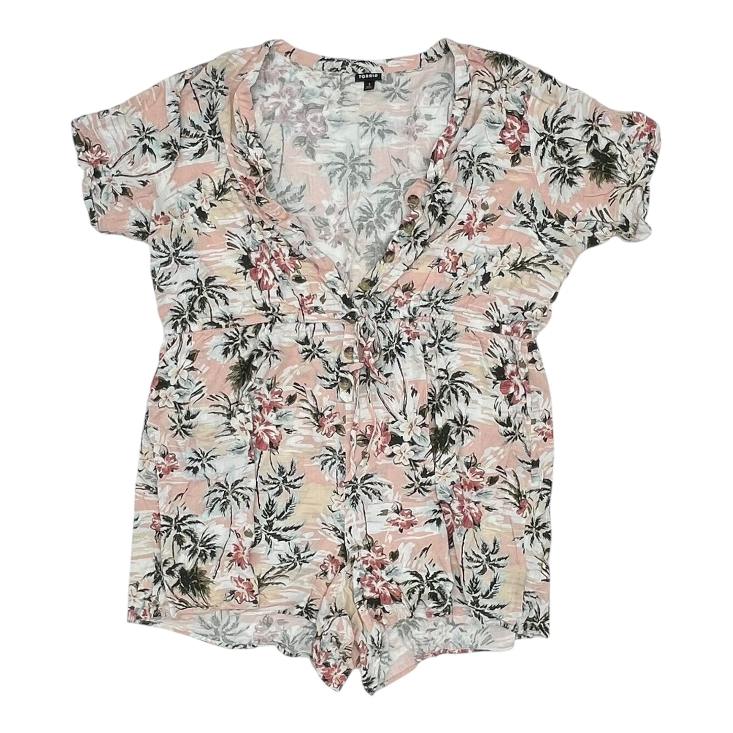 Romper By Torrid In Pink, Size:3X