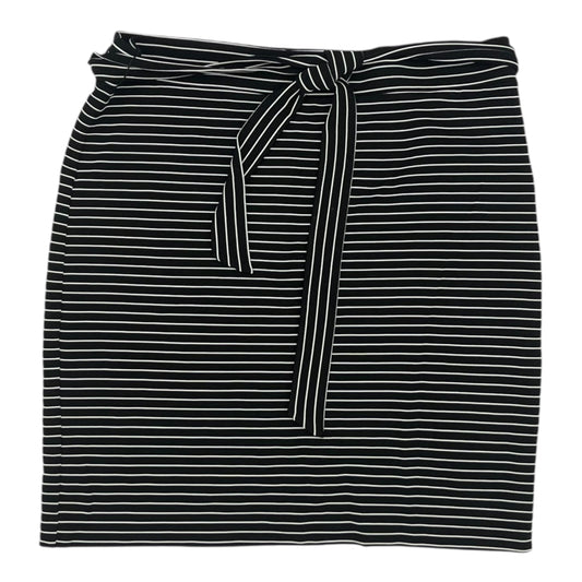 Skirt Mini & Short By Loft In Black & White, Size:L