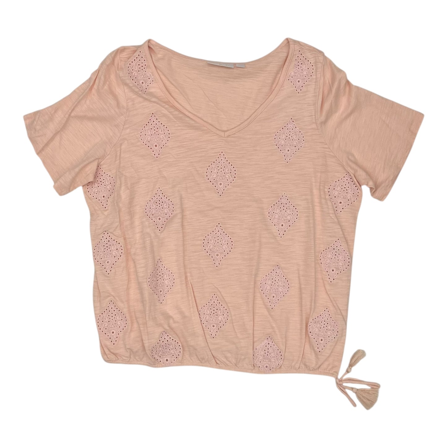 Top Ss By Belle By Kim Gravel In Pink, Size:L