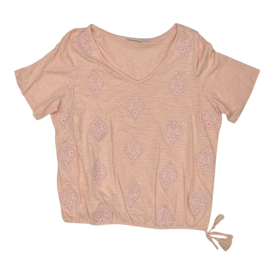 Top Ss By Belle By Kim Gravel In Pink, Size:L