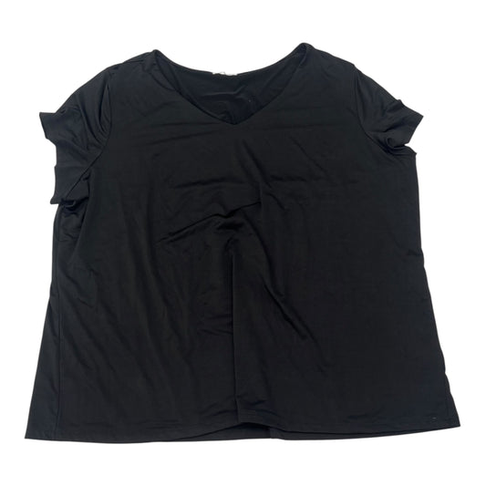 Blouse Ss By Maurices In Black, Size:4X