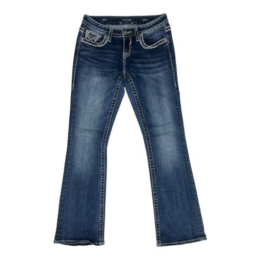JEANS BOOT CUT by VIGOSS In BLUE DENIM, Size: 4
