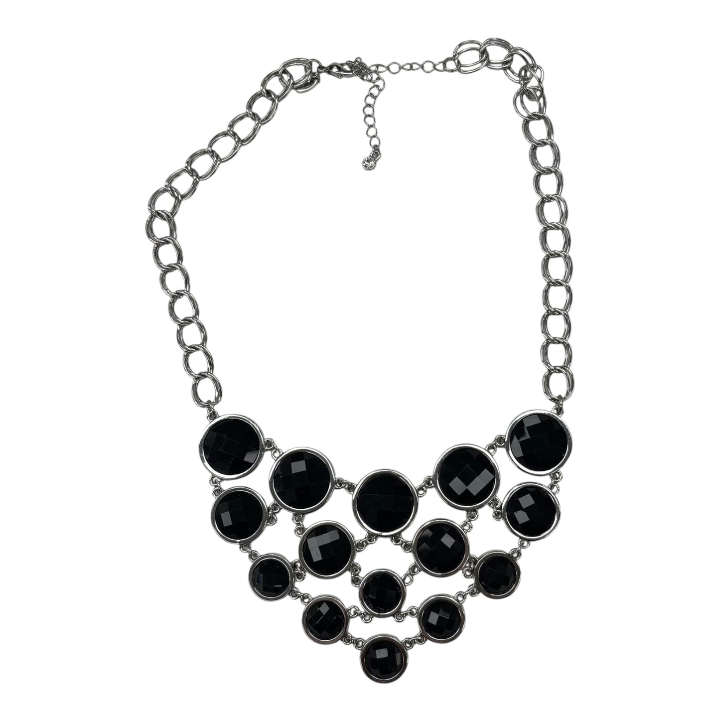 NECKLACE STATEMENT by LIA SOPHIA In BLACK & SILVER
