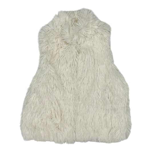 Vest Faux Fur & Sherpa By Croft And Barrow In White, Size:M