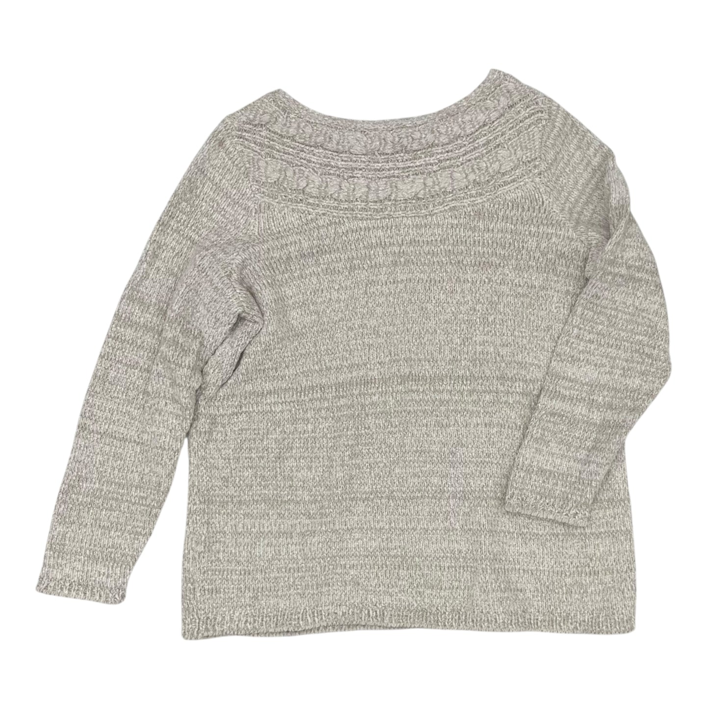 Sweater By Croft And Barrow In Cream, Size:1X