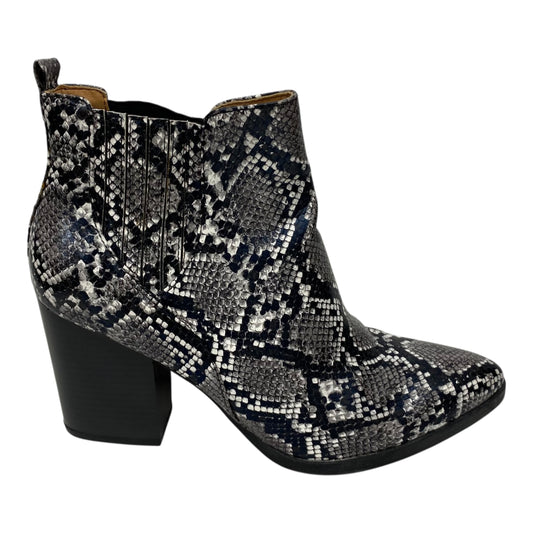 Boots Ankle Heels By Indigo Rd In Snakeskin Print, Size:9.5