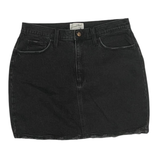 Skirt Mini & Short By Universal Thread In Black Denim, Size:12
