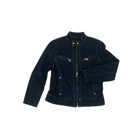 Jacket Denim By Lauren By Ralph Lauren In Blue Denim, Size:Xs
