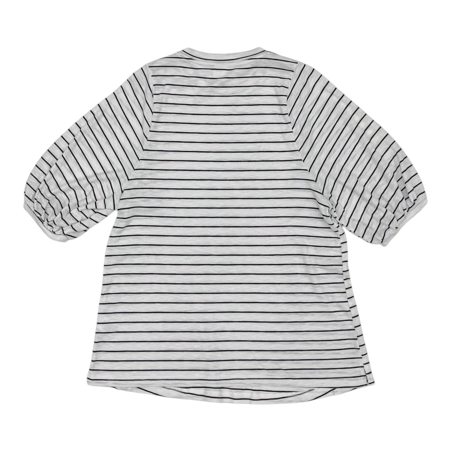 Mat Top Ss By Time And Tru In Black & White, Size:M