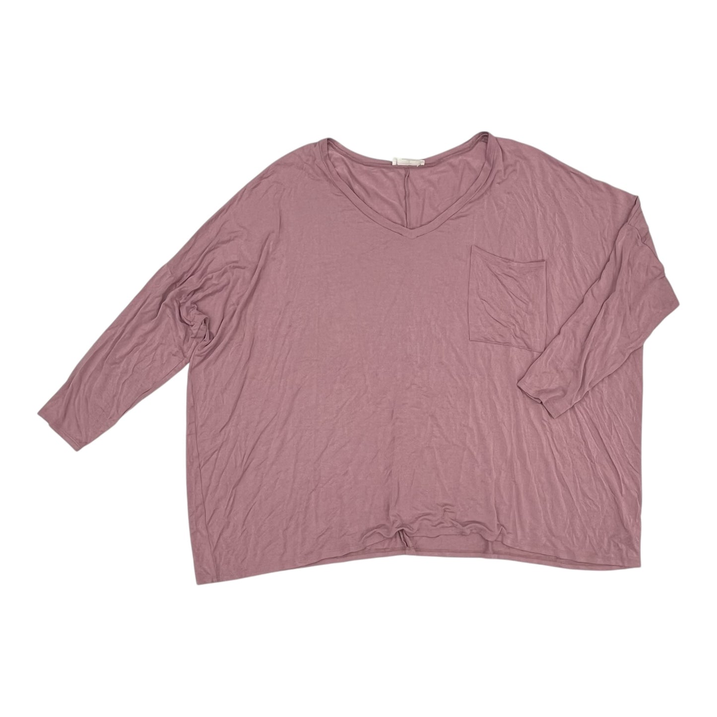 Top Ls By Zenana In Pink, Size:1X