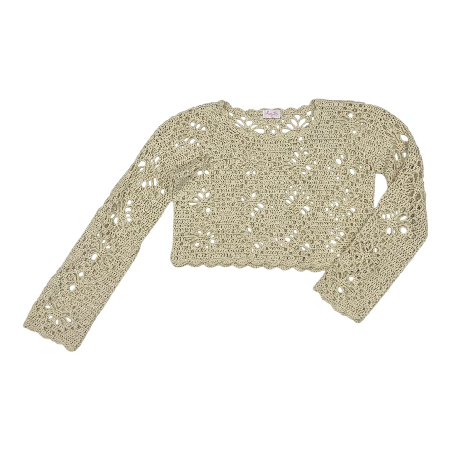 Sweater By Pink Lily In Tan, Size:M