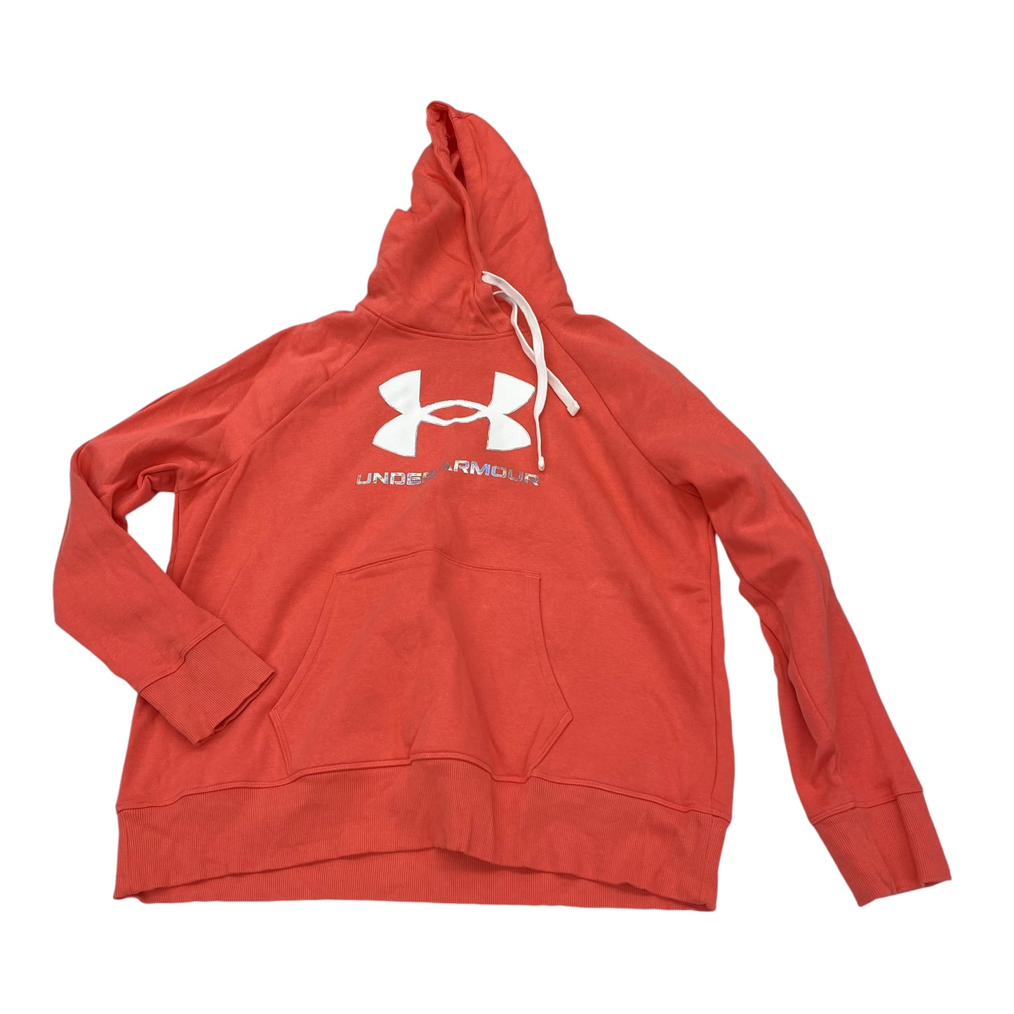 PEACH ATHLETIC SWEATSHIRT HOODIE by UNDER ARMOUR Size:XL