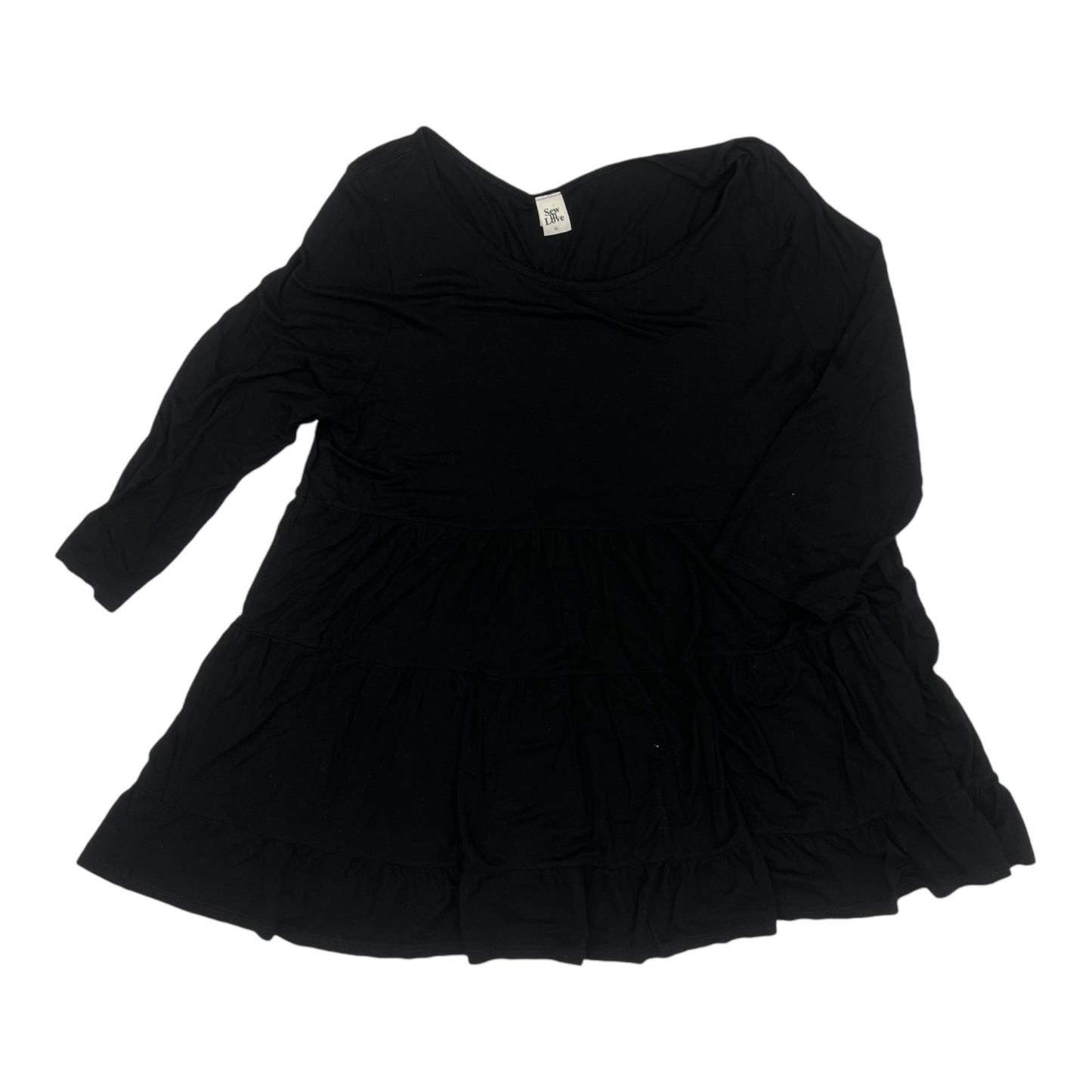 Top 3/4 Sleeve By Sew In Love In Black, Size:Xl