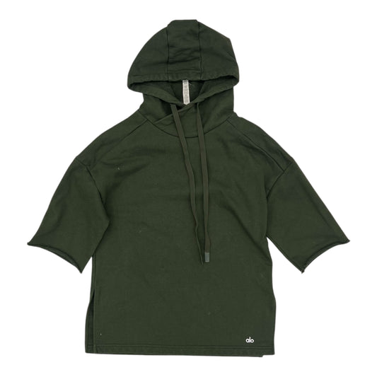 Athletic Sweatshirt Hoodie By Alo In Green, Size:Xs