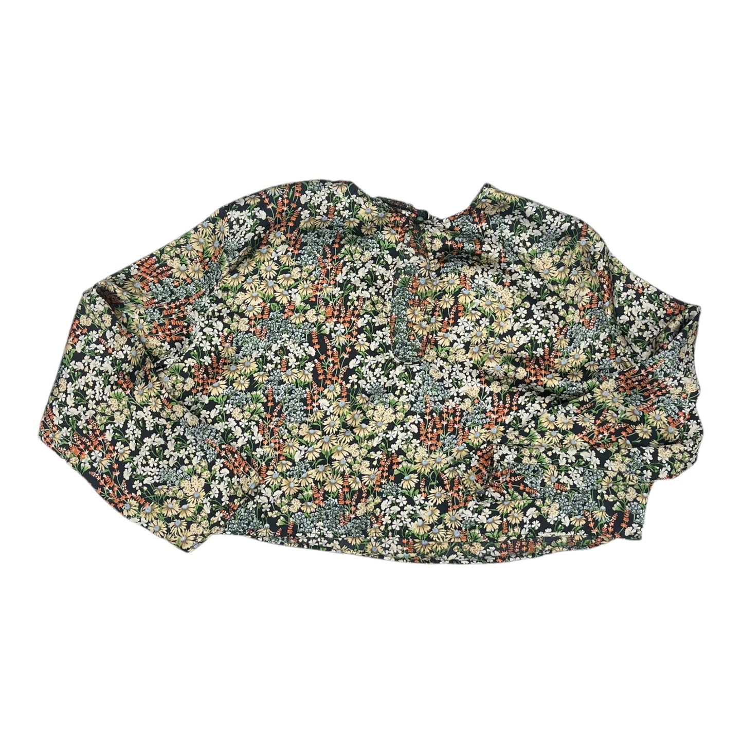 Blouse Ls By H&M In Floral Print, Size:Xxl