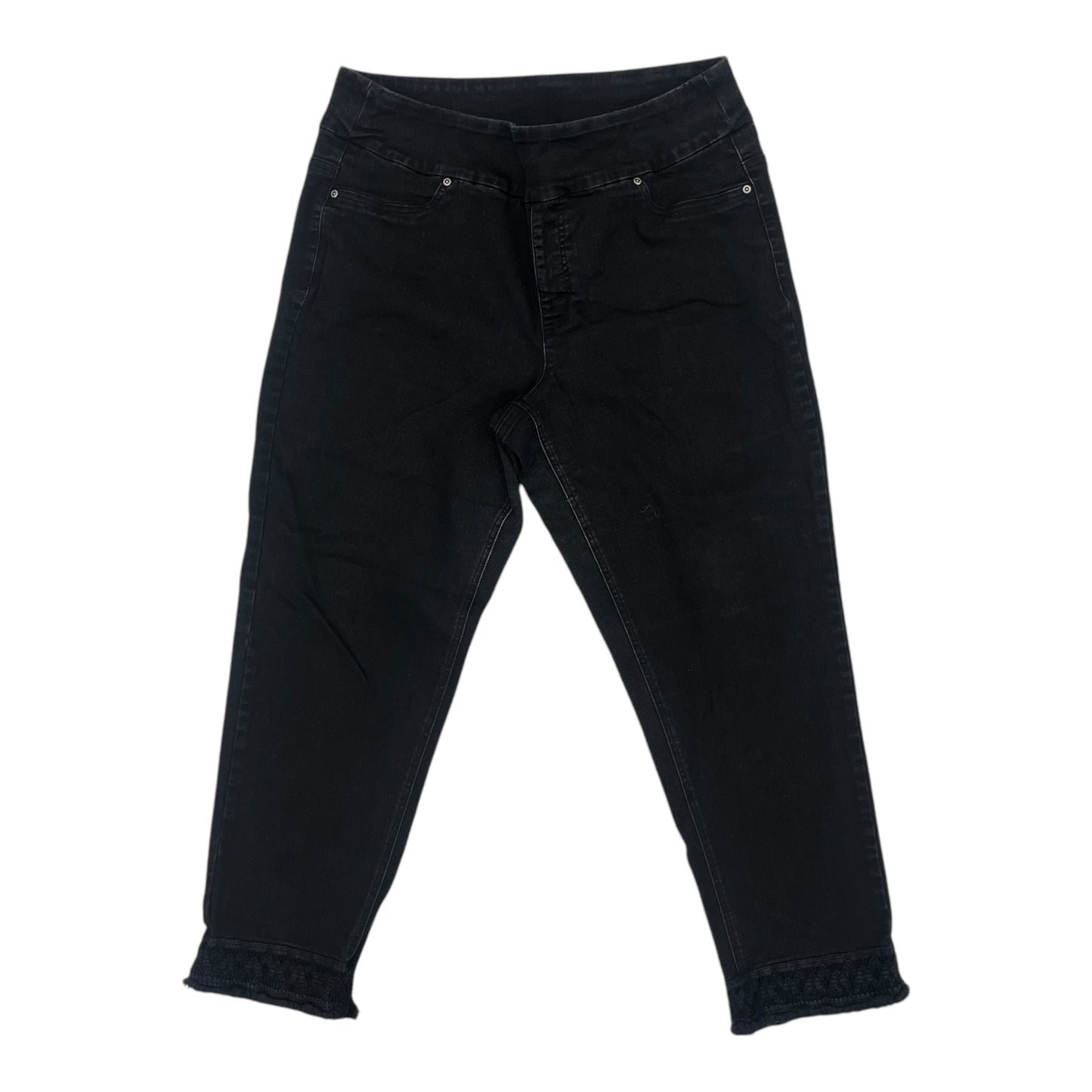 Jeans Skinny By Clothes Mentor In Black Denim, Size:16