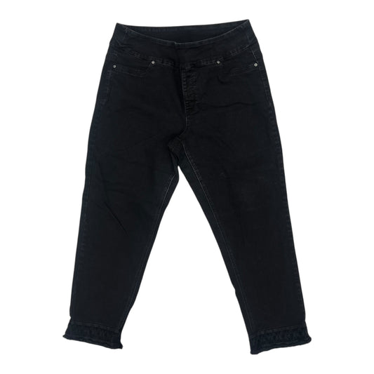 Jeans Skinny By Clothes Mentor In Black Denim, Size:16