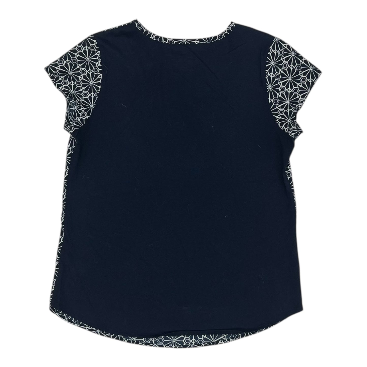 Blouse Ss By Van Heusen In Blue & White, Size:Xs