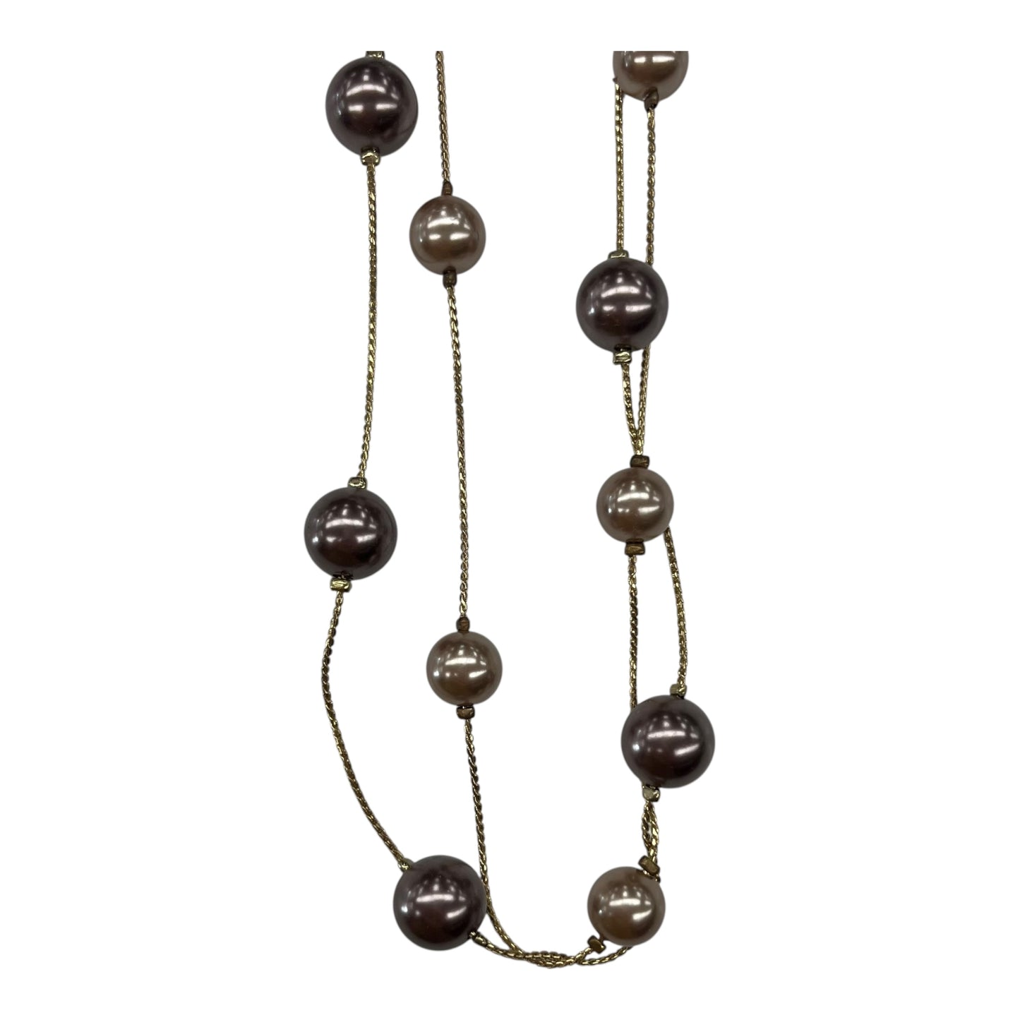 Necklace Layered By Clothes Mentor In Brown & Gold