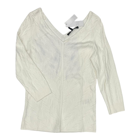 Sweater By White House Black Market In Cream, Size:M