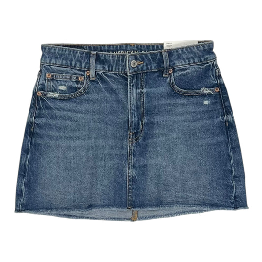 Skirt Mini & Short By American Eagle In Blue Denim, Size:6